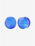 2G Glass Blue & Purple Crackle Plug 2 Pack, BLUE  PURPLE, hi-res