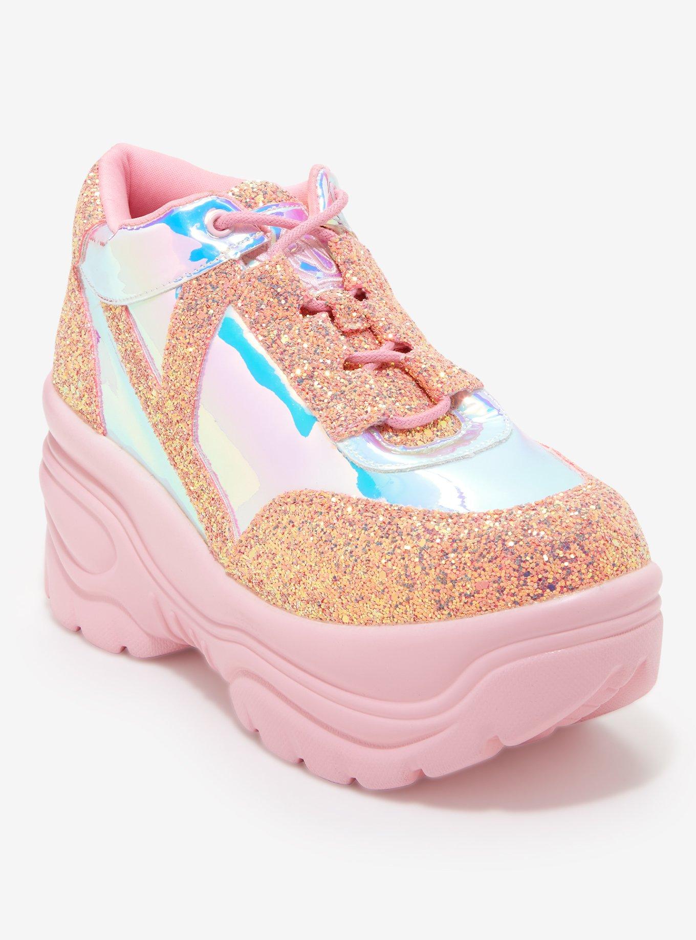 YRU Matrixx Pink Platform Sneakers | Hot Topic