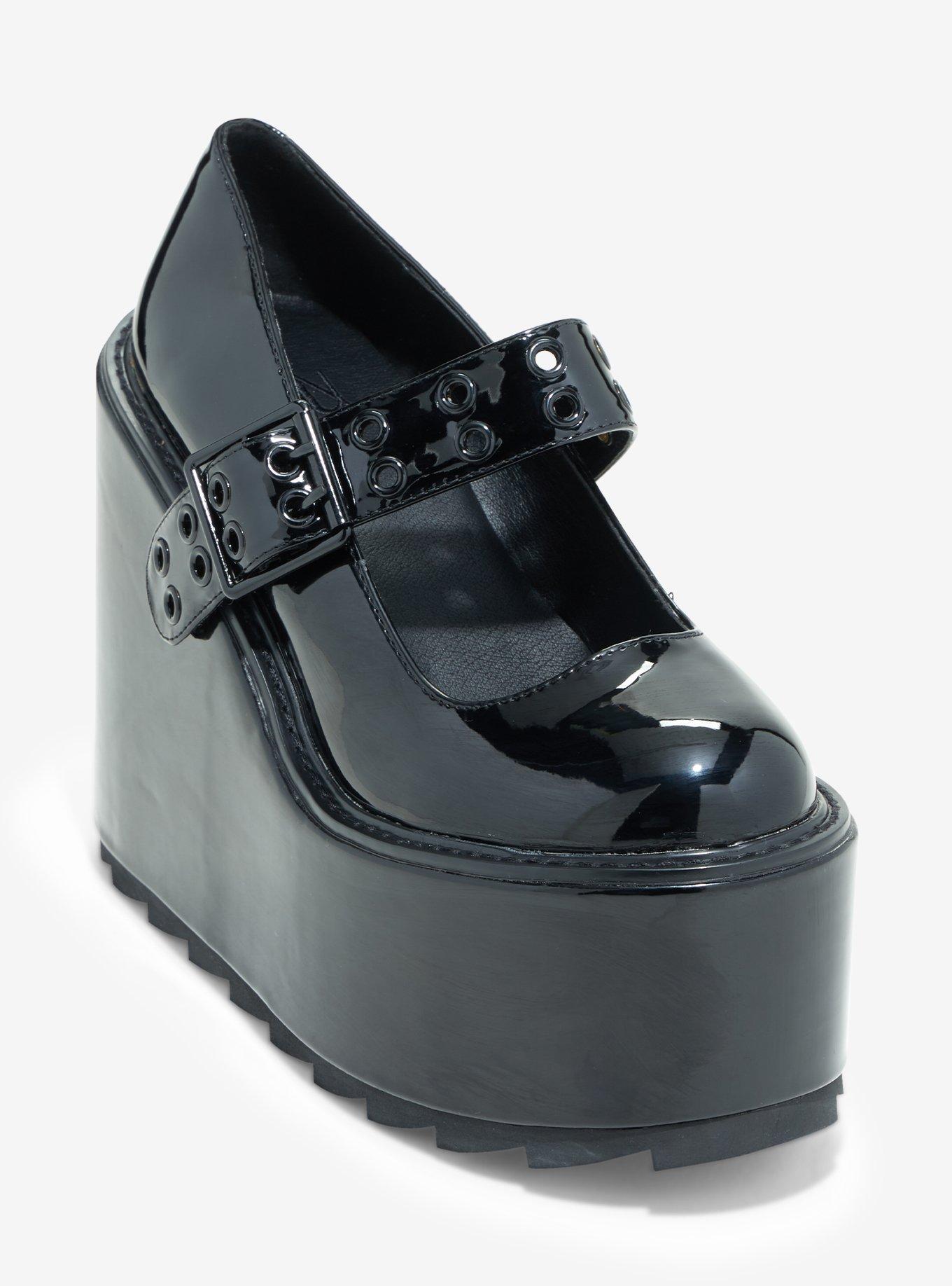YRU Black Dune Platform Mary Janes, MULTI, hi-res