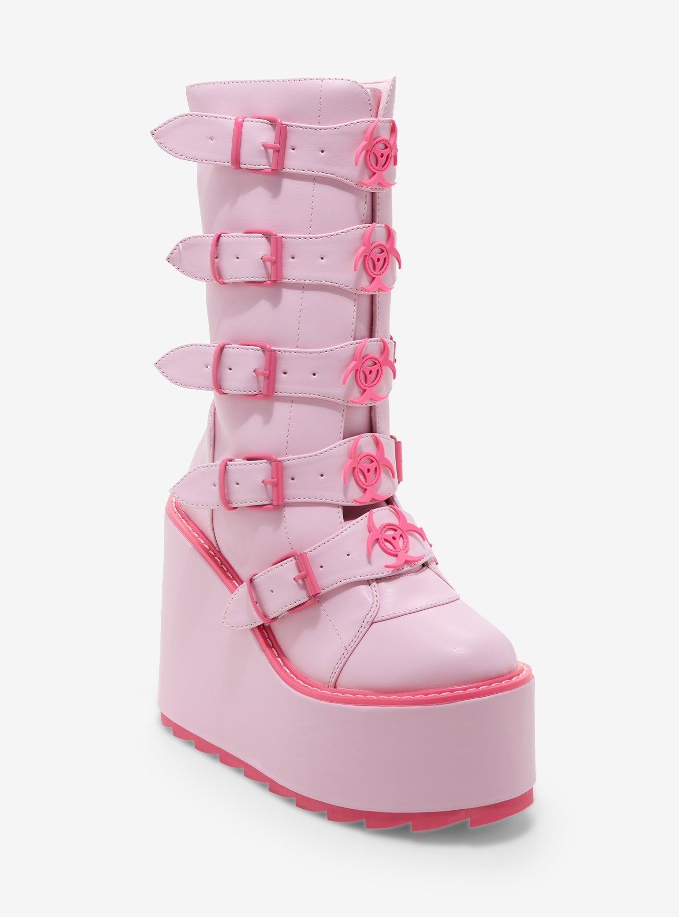 YRU Pink Dune Tocixa Platform Boots, MULTI, hi-res