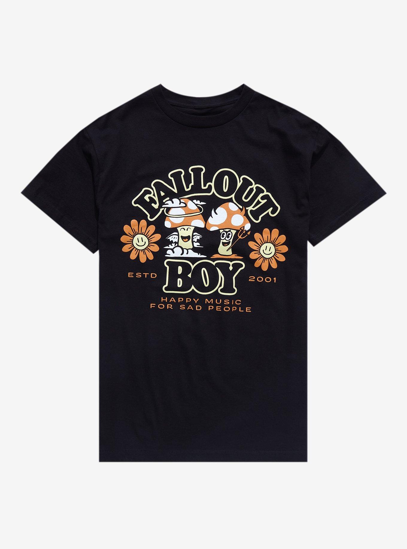 Fall Out Boy Happy Music For Sad People T-Shirt, BLACK, hi-res