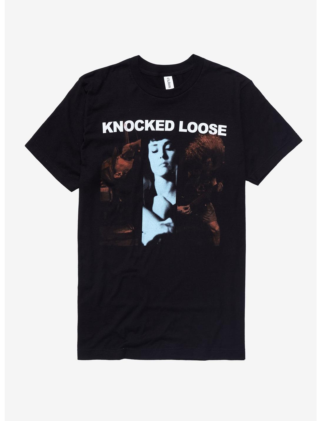 Knocked Loose Triple Photo T-Shirt, BLACK, hi-res