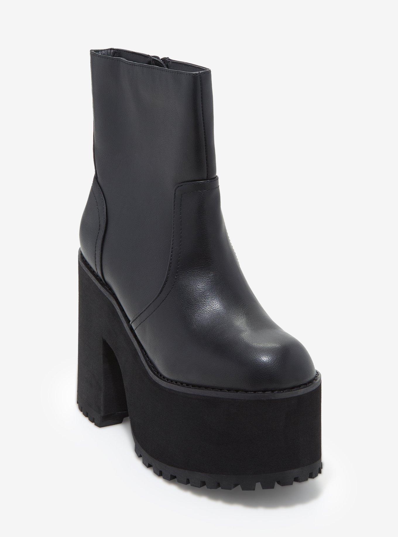 YRU Black Krush Platform Boots, MULTI, hi-res