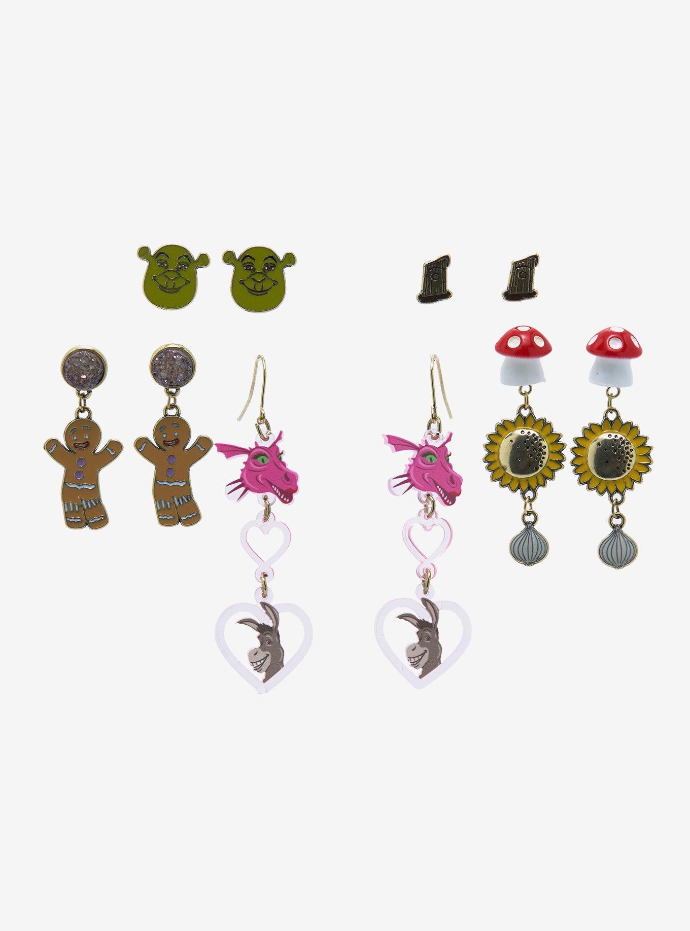 Shrek Icons & Characters Earring Set - BoxLunch Exclusive, , hi-res