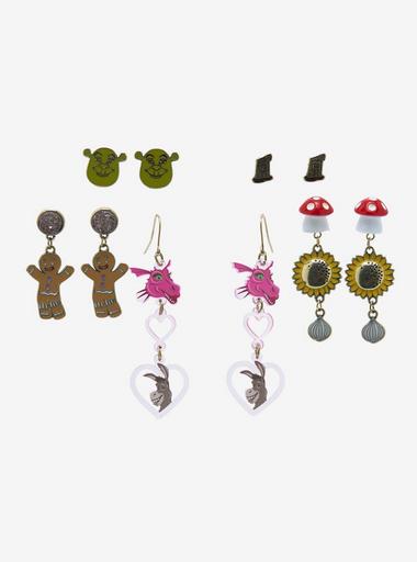  Shrek Character Face Stud Earrings: Clothing, Shoes & Jewelry