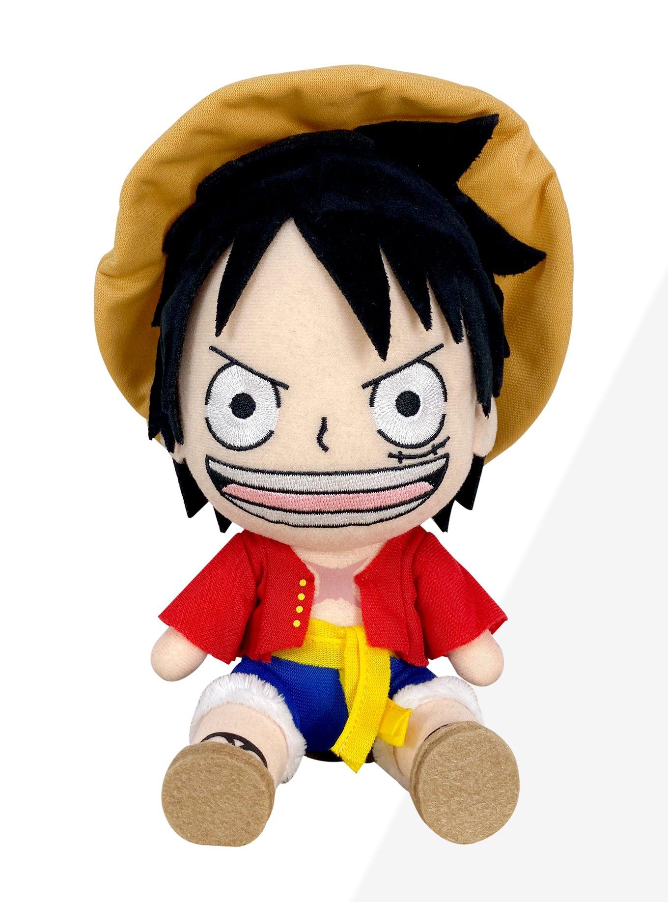 One Piece Luffy 20cm Cute Plushie Plush Doll Stuffed Dress Up Anime Toy  Gift