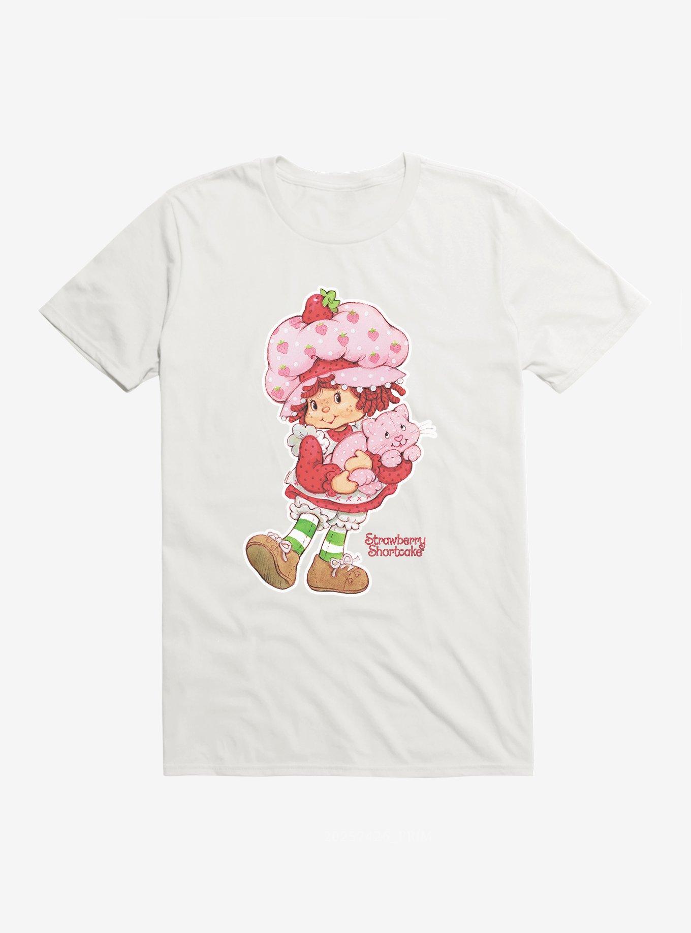 Strawberry Shortcake And Custard Kitty T-Shirt, , hi-res