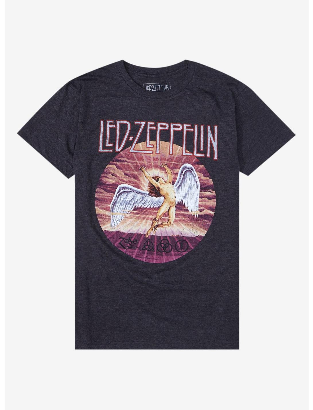 Led Zeppelin Swan Song Logo T-Shirt, CHARCOAL, hi-res