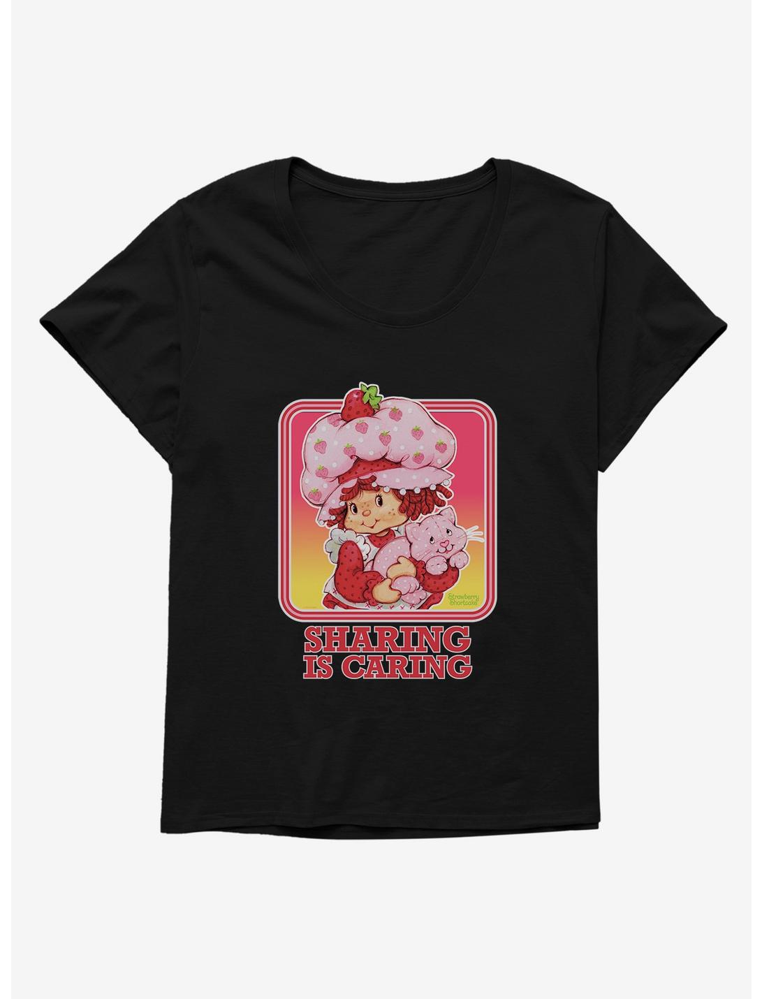 Strawberry Shortcake Vintage Sharing Is Caring Womens T-Shirt Plus Size, , hi-res