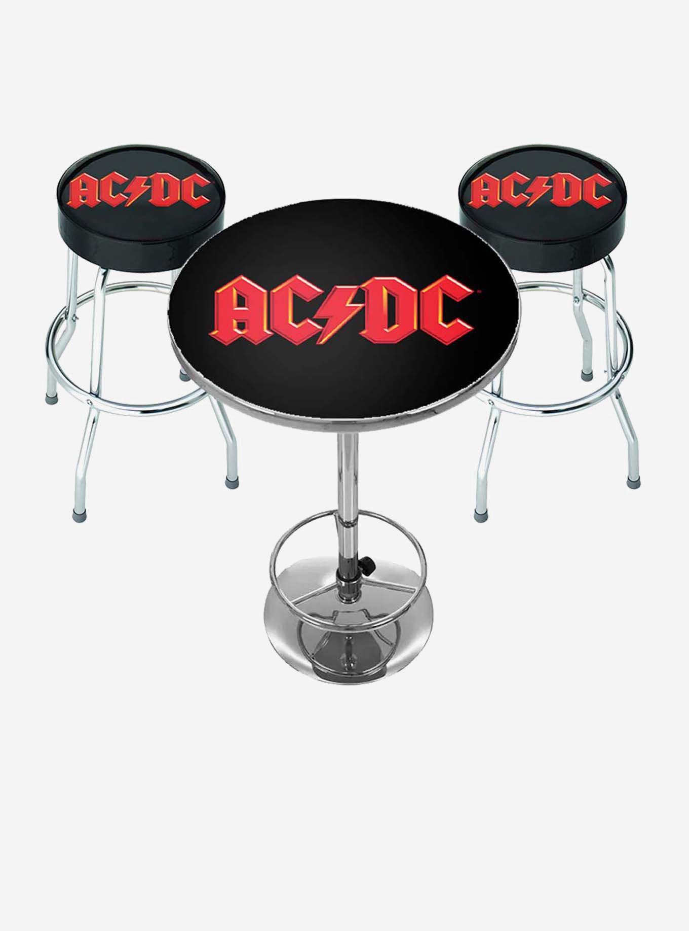 Rocksax AC/DC Logo Bar Table and Stool Set | Hot Topic
