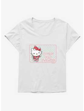 Hello Kitty Cutest Ugly Christmas Girls T-Shirt Plus Size, , hi-res