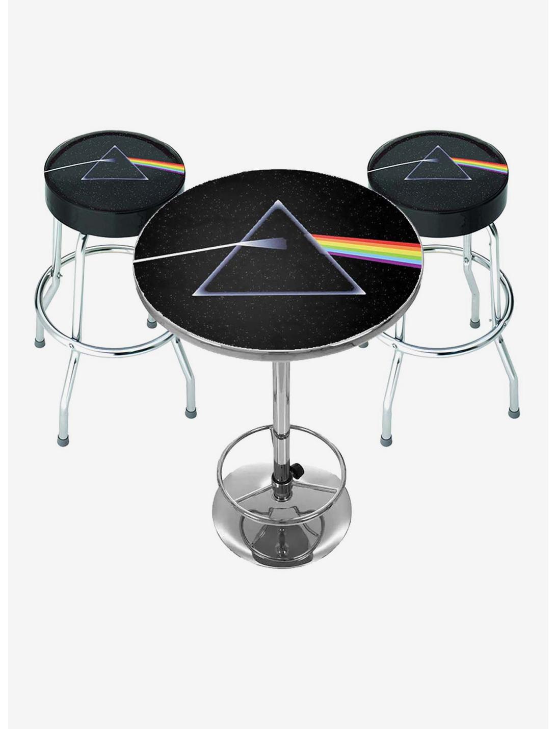 Rocksax Pink Floyd Dark Side of the Moon Bar Table and Stool Set, , hi-res