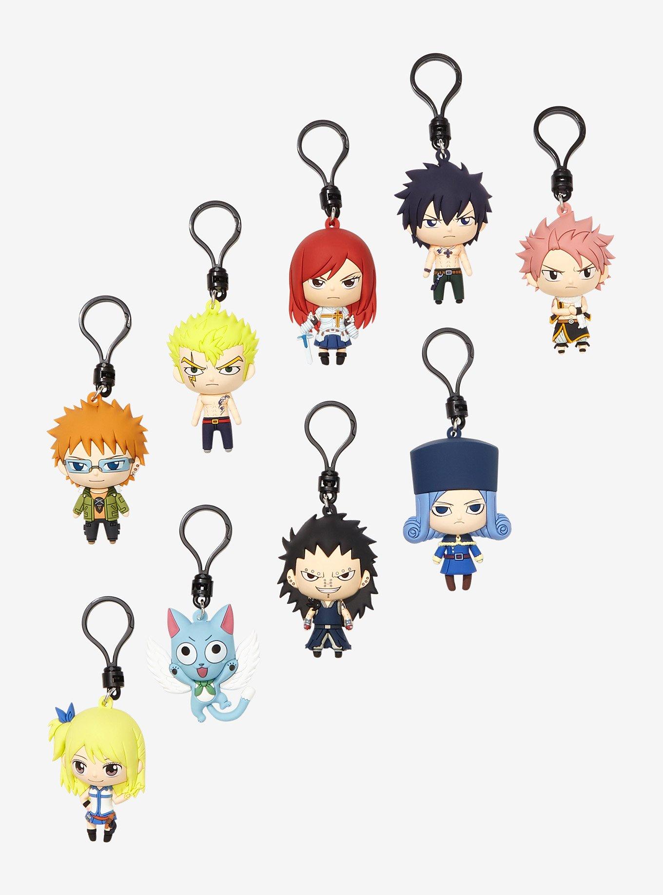 FAIRY TAIL ANIME CHARACTER KEYCHAIN, KEYRING, KEYFOB. NEW