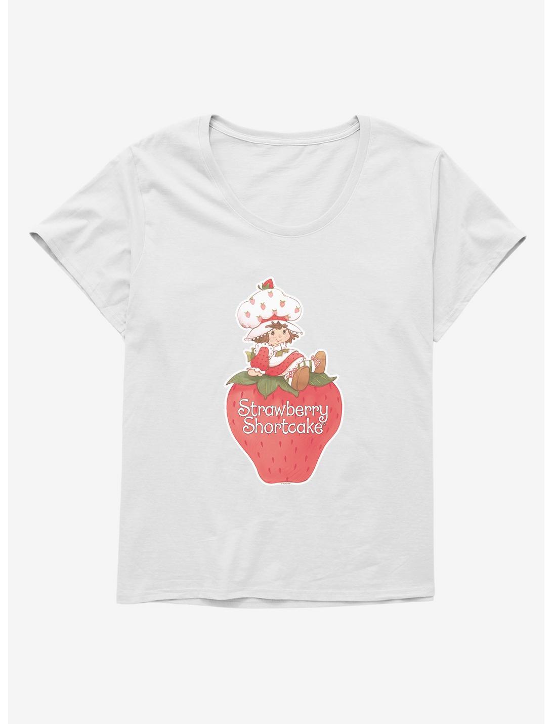 Strawberry Shortcake Berry Portrait Girls T-Shirt Plus Size, WHITE, hi-res