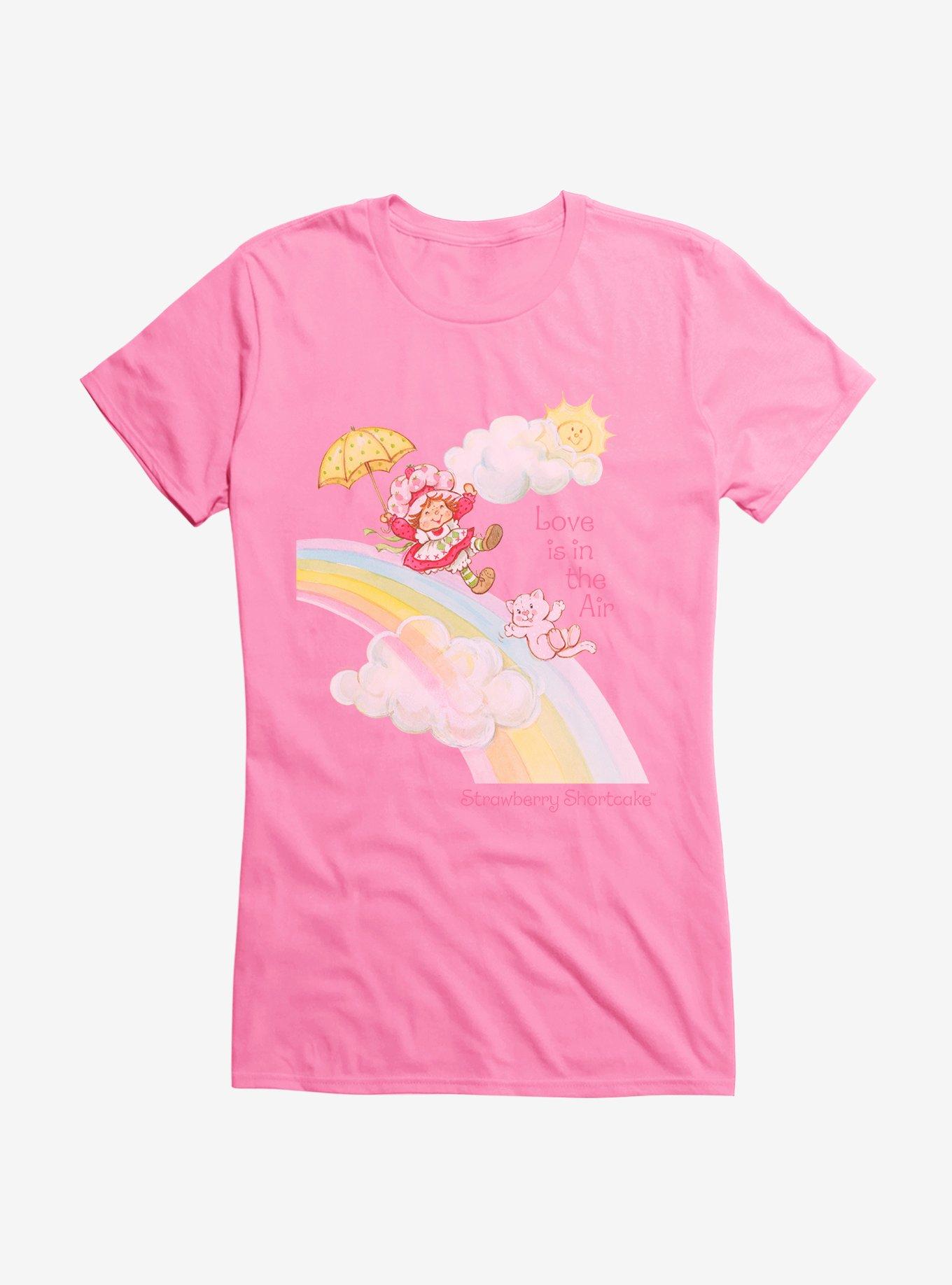 Strawberry Shortcake & Custard Love Is The Air Girls T-Shirt