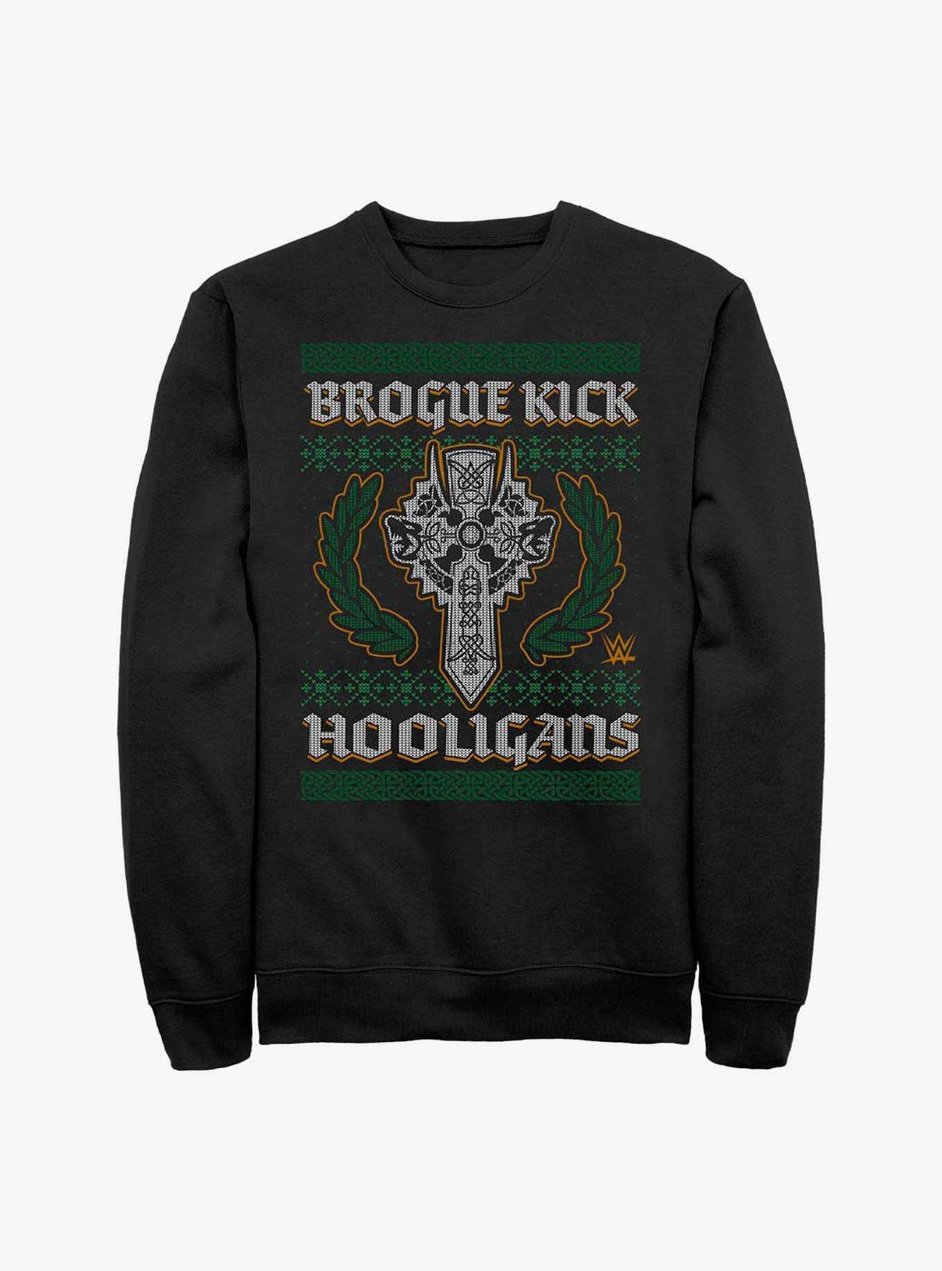 WWE Sheamus Brogue Kick Ugly Christmas Sweatshirt - BLACK | BoxLunch