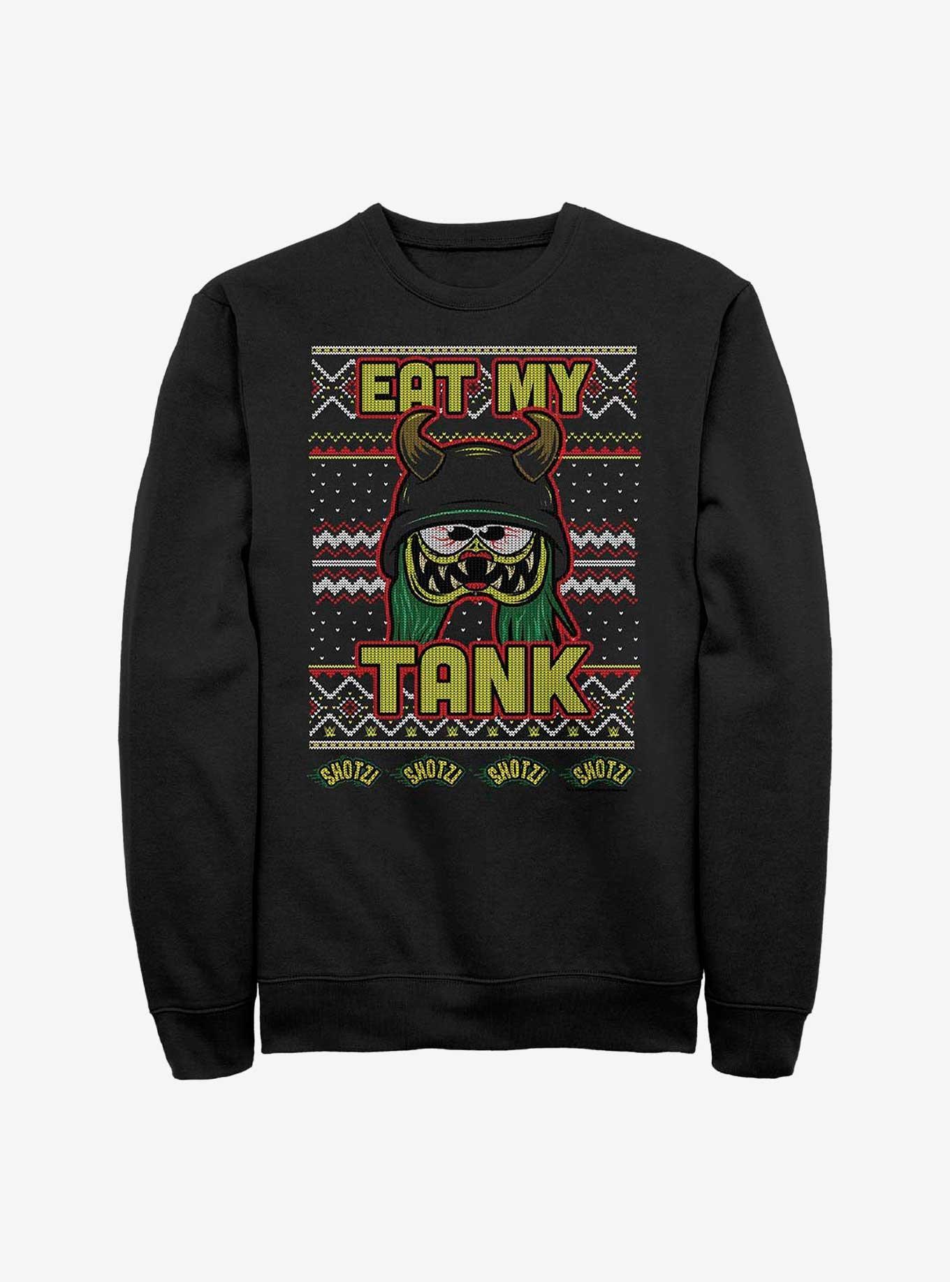 WWE Shotzi Blackheart Eat My Tank Ugly Christmas Sweatshirt, BLACK, hi-res