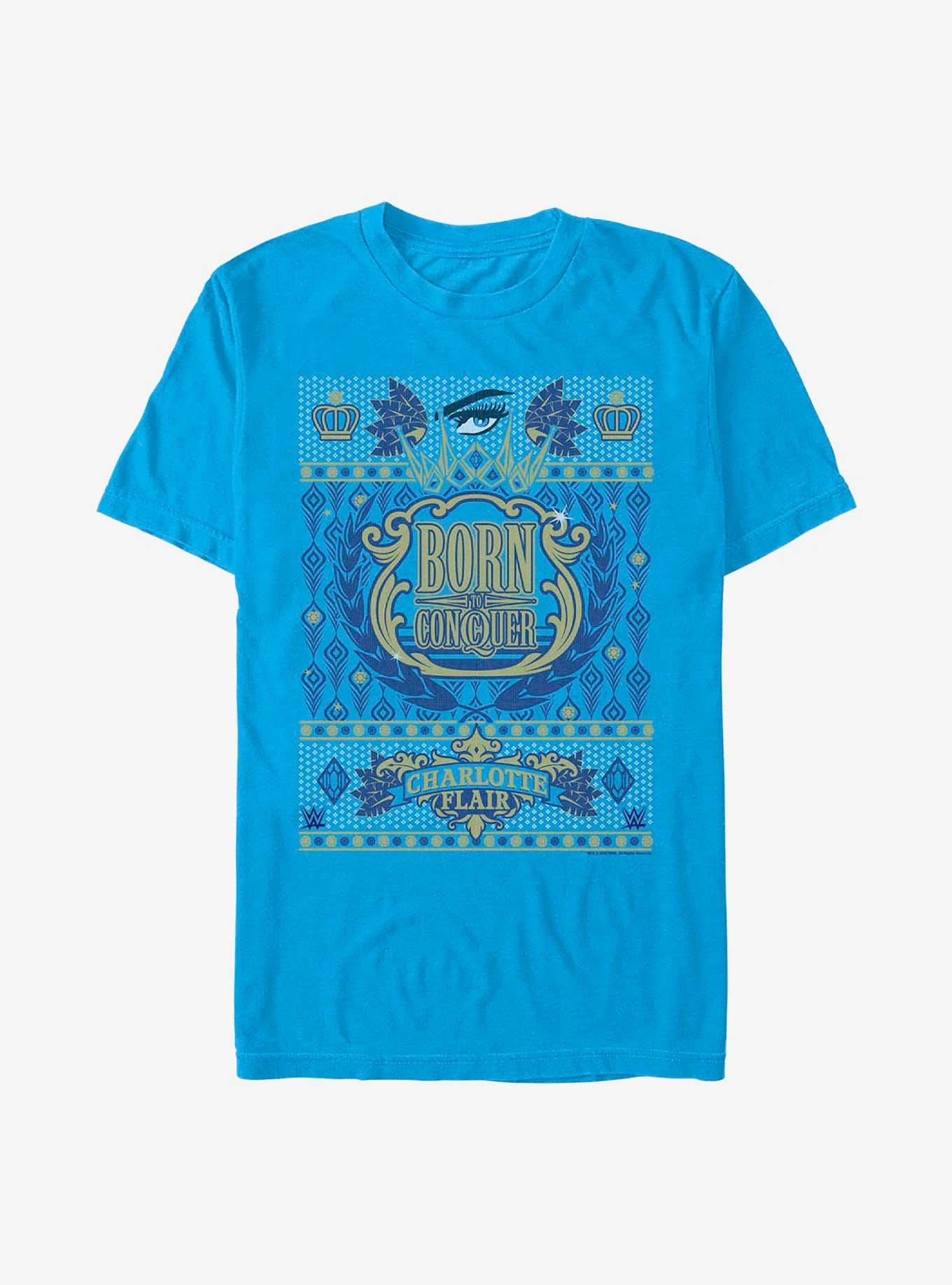 WWE Charlotte Flair Ugly Christmas T-Shirt, , hi-res