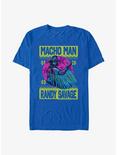 WWE Macho Man Randy Savage Ugly Christmas T-Shirt, ROYAL, hi-res