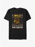 WWE Mick Foley Mankind Happy Ugly Christmas T-Shirt, BLACK, hi-res
