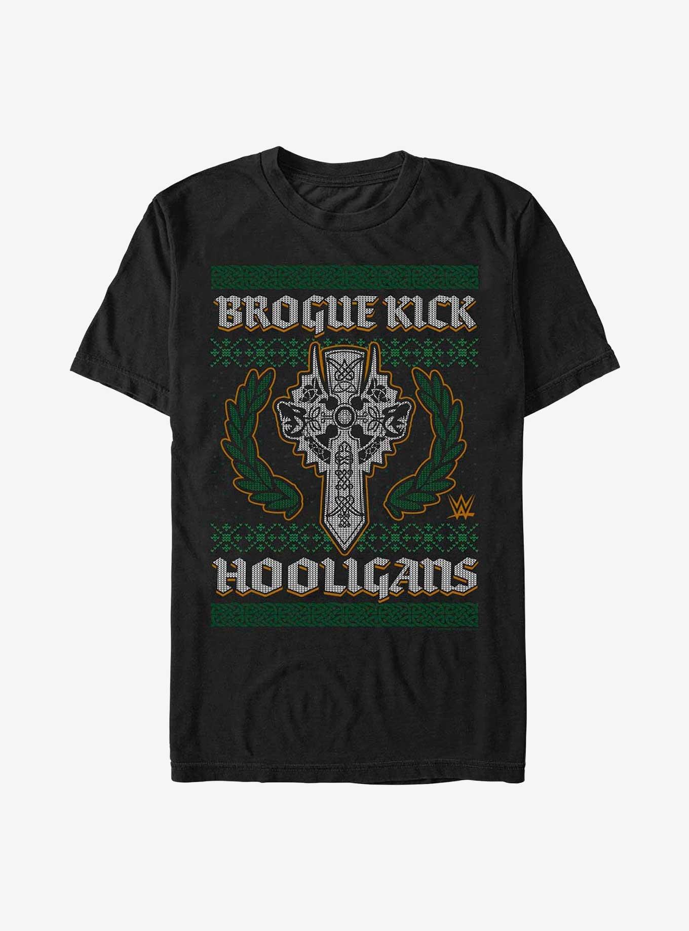 WWE Sheamus Brogue Kick Ugly Christmas T-Shirt, BLACK, hi-res