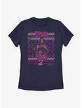 WWE Bianca Belair Ugly Christmas Womens T-Shirt, NAVY, hi-res