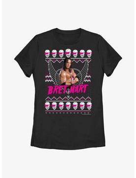 WWE Bret Hart Ugly Christmas Womens T-Shirt, , hi-res