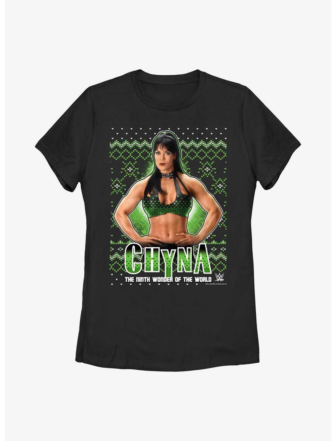 WWE Chyna Ninth Wonder Ugly Christmas Womens T-Shirt, BLACK, hi-res