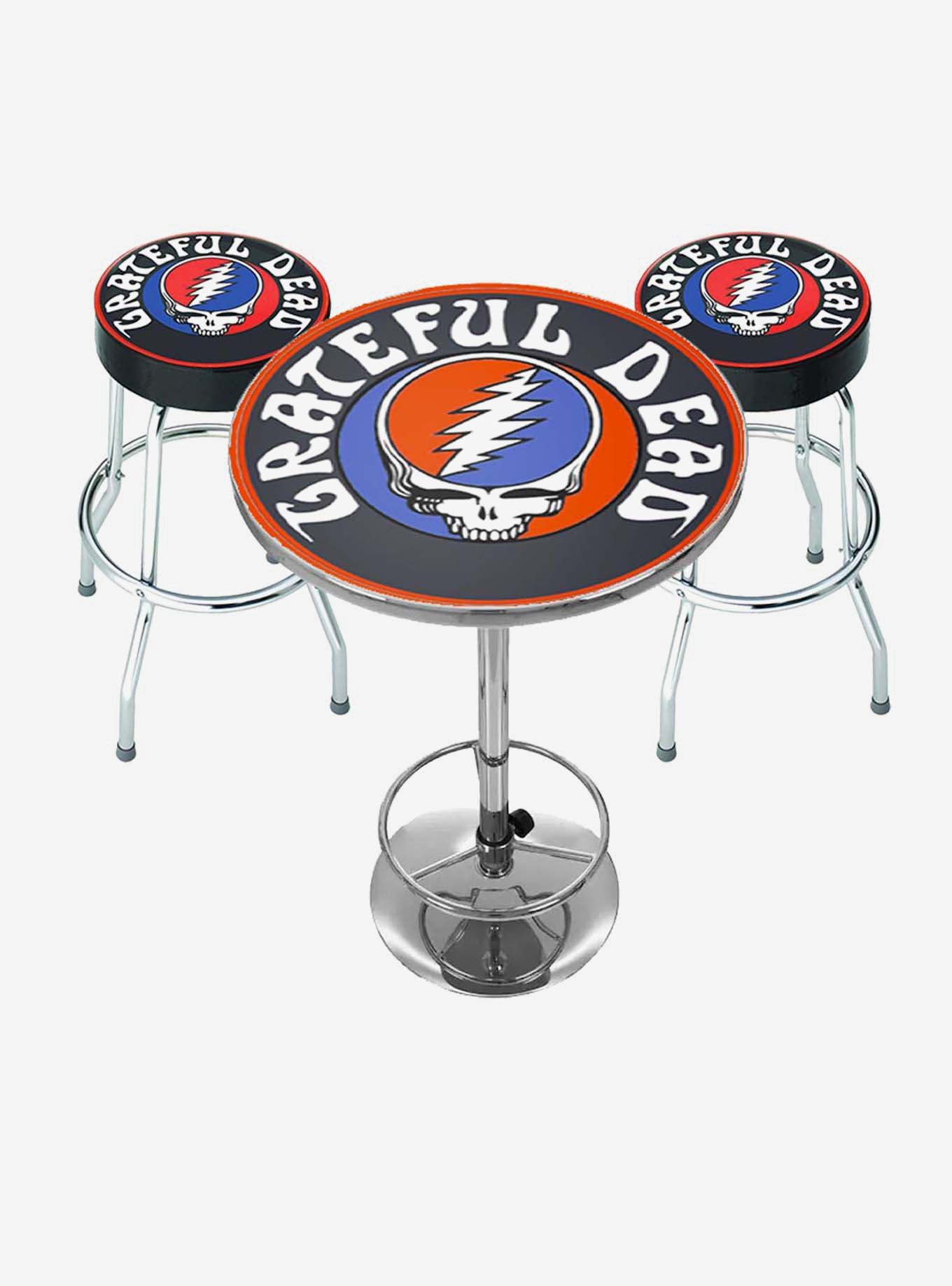 Rocksax Grateful Dead Logo Bar Table and Stool Set, , hi-res