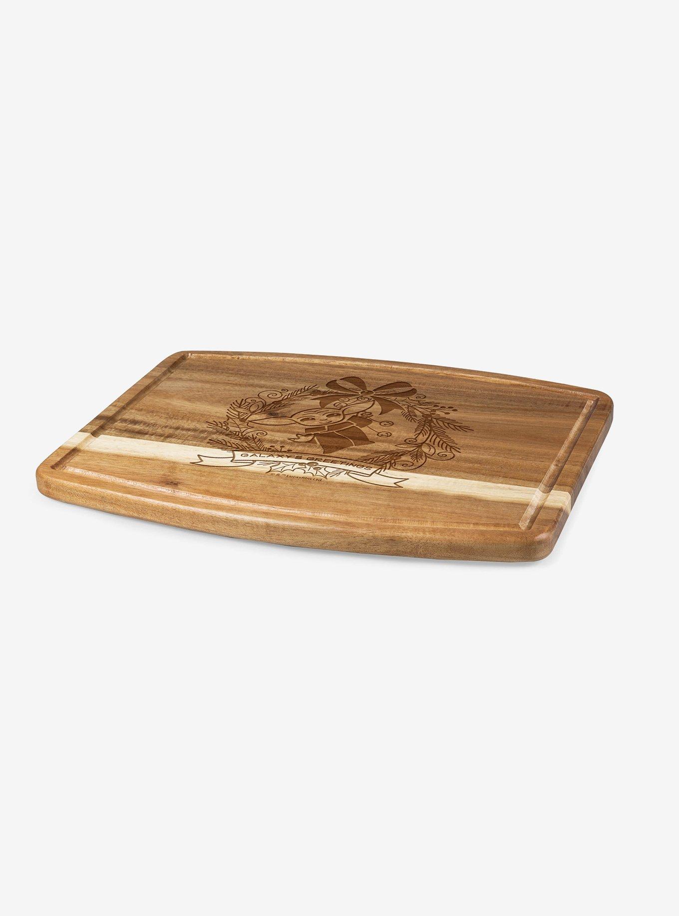 Star Wars The Mandalorian The Child Galaxy Greetings Ovale Acacia Cutting Board, , hi-res