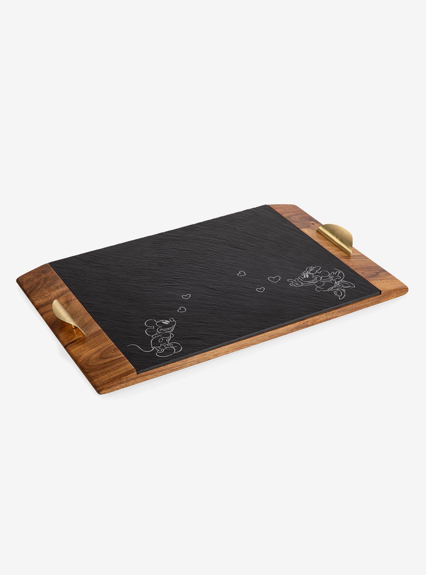 Disney Mickey & Minnie Mouse Covina Acacia And Slate Serving Tray, , hi-res