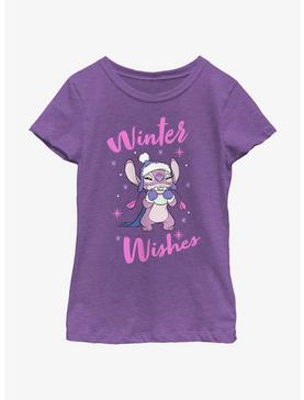 Disney Lilo & Stitch Angel Winter Wishes Youth Girls T-Shirt, , hi-res