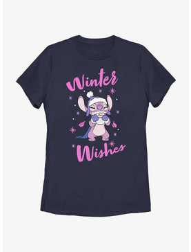 Disney Lilo & Stitch Angel Winter Wishes Womens T-Shirt, , hi-res