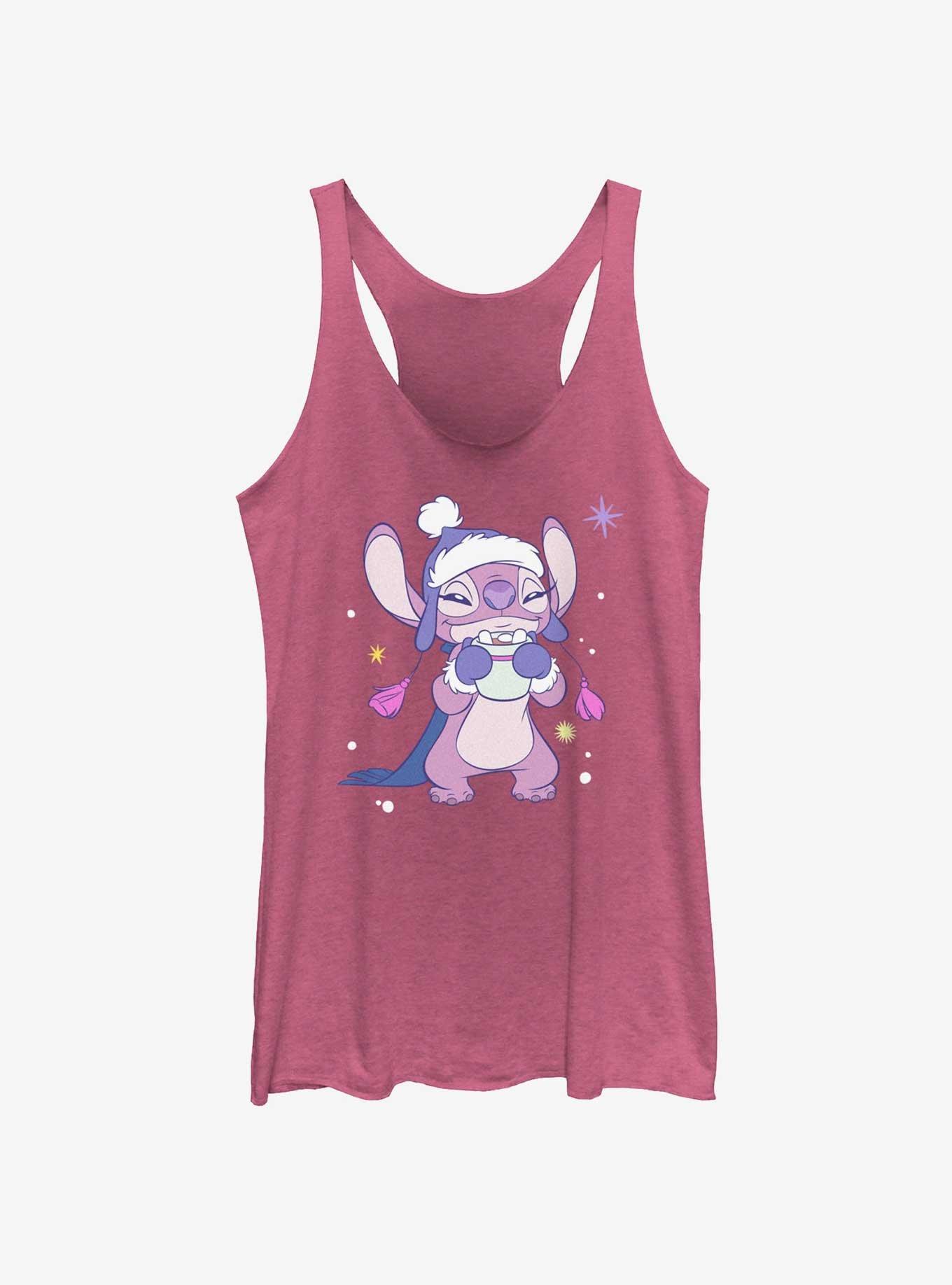 Disney Lilo & Stitch Cozy Angel Hot Cocoa Womens Tank Top, , hi-res