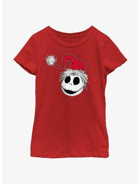 Disney The Nightmare Before Christmas Santa Hat Jack Youth Girls T-Shirt, , hi-res