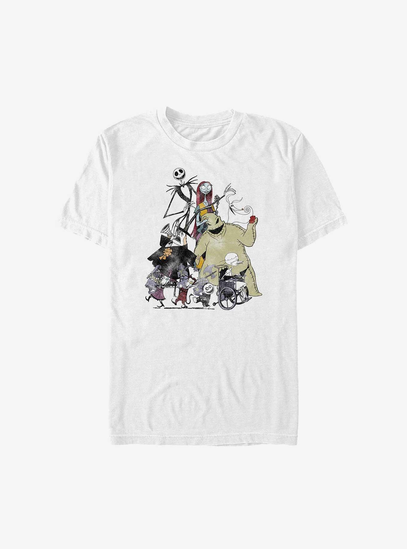 Disney The Nightmare Before Christmas Halloween Town Members T-Shirt, WHITE, hi-res