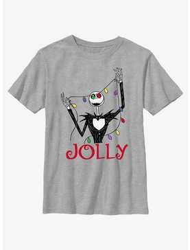 Disney The Nightmare Before Christmas Jack Jolly Lights Youth T-Shirt, , hi-res