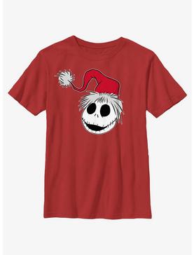 Disney The Nightmare Before Christmas Santa Hat Jack Youth Youth T-Shirt, , hi-res