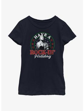 Plus Size WWE Have A Rock-In' Holiday Youth Girls T-Shirt, , hi-res