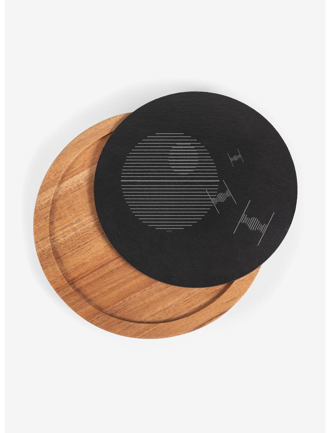 Star Wars Death Star Insignia Acacia And Slate Serving Board With Cheese Tools Set, , hi-res