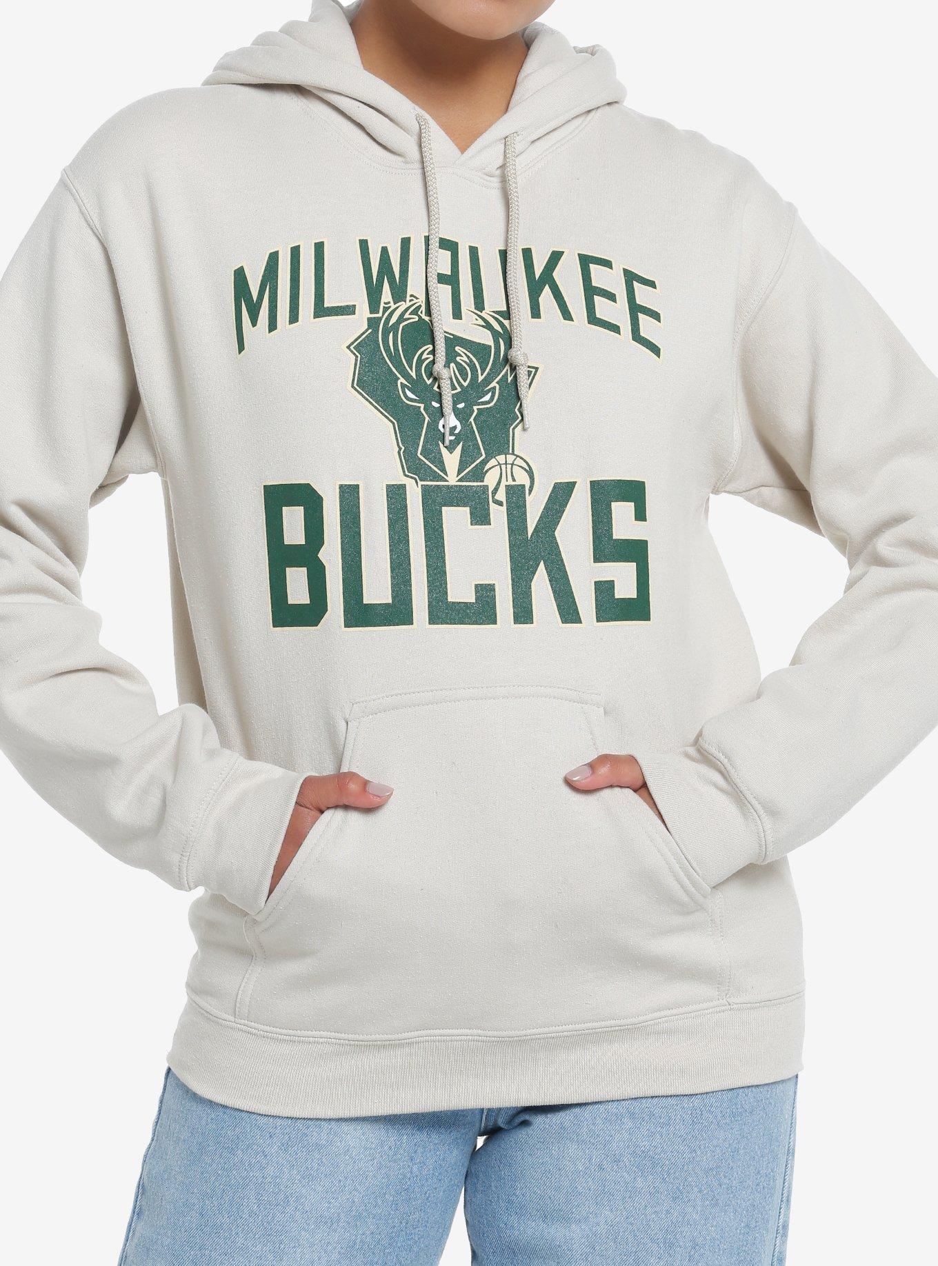 Her Universe NBA Milwaukee Bucks Hoodie, GREEN HEATHER, hi-res