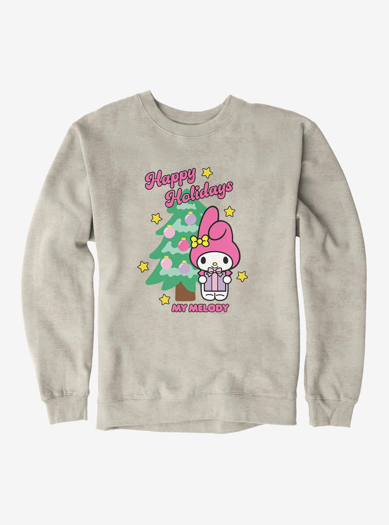 My Melody Happy Holidays Christmas Tree Sweatshirt, , hi-res