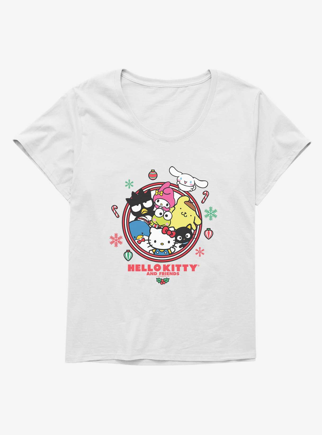Hello Kitty And Friends Christmas Decorations Girls T-Shirt Plus Size, , hi-res