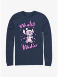 Disney Lilo & Stitch Angel Winter Wishes Long-Sleeve T-Shirt, NAVY, hi-res