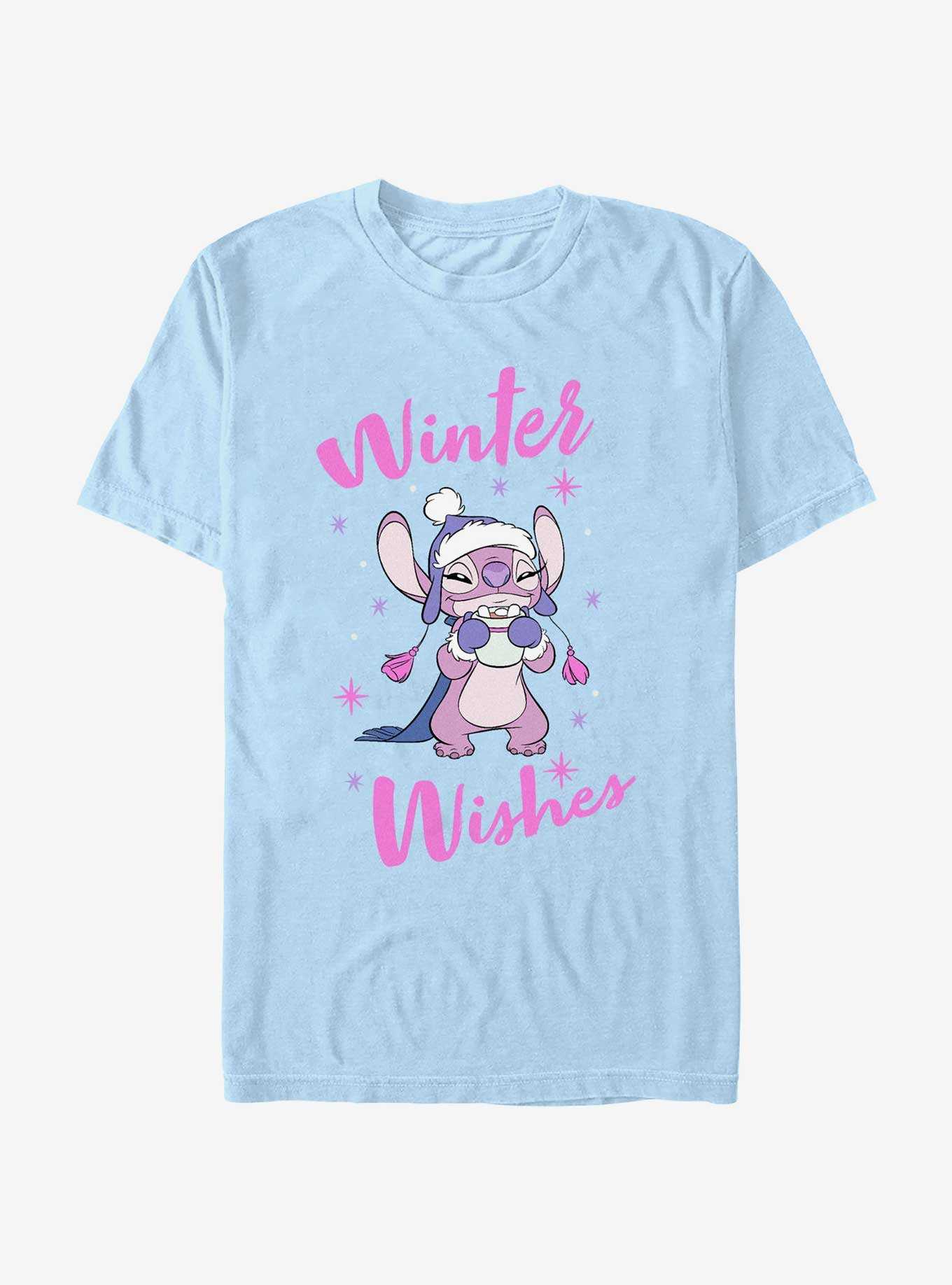 Disney Lilo & Stitch Angel Winter Wishes T-Shirt, , hi-res