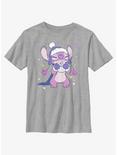 Disney Lilo & Stitch Cozy Angel Hot Cocoa Youth T-Shirt, ATH HTR, hi-res