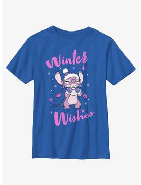 Disney Lilo & Stitch Angel Winter Wishes Youth T-Shirt, , hi-res