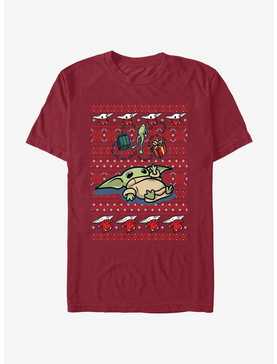 Star Wars The Mandalorian Grogu Gifts Ugly Christmas T-Shirt, , hi-res