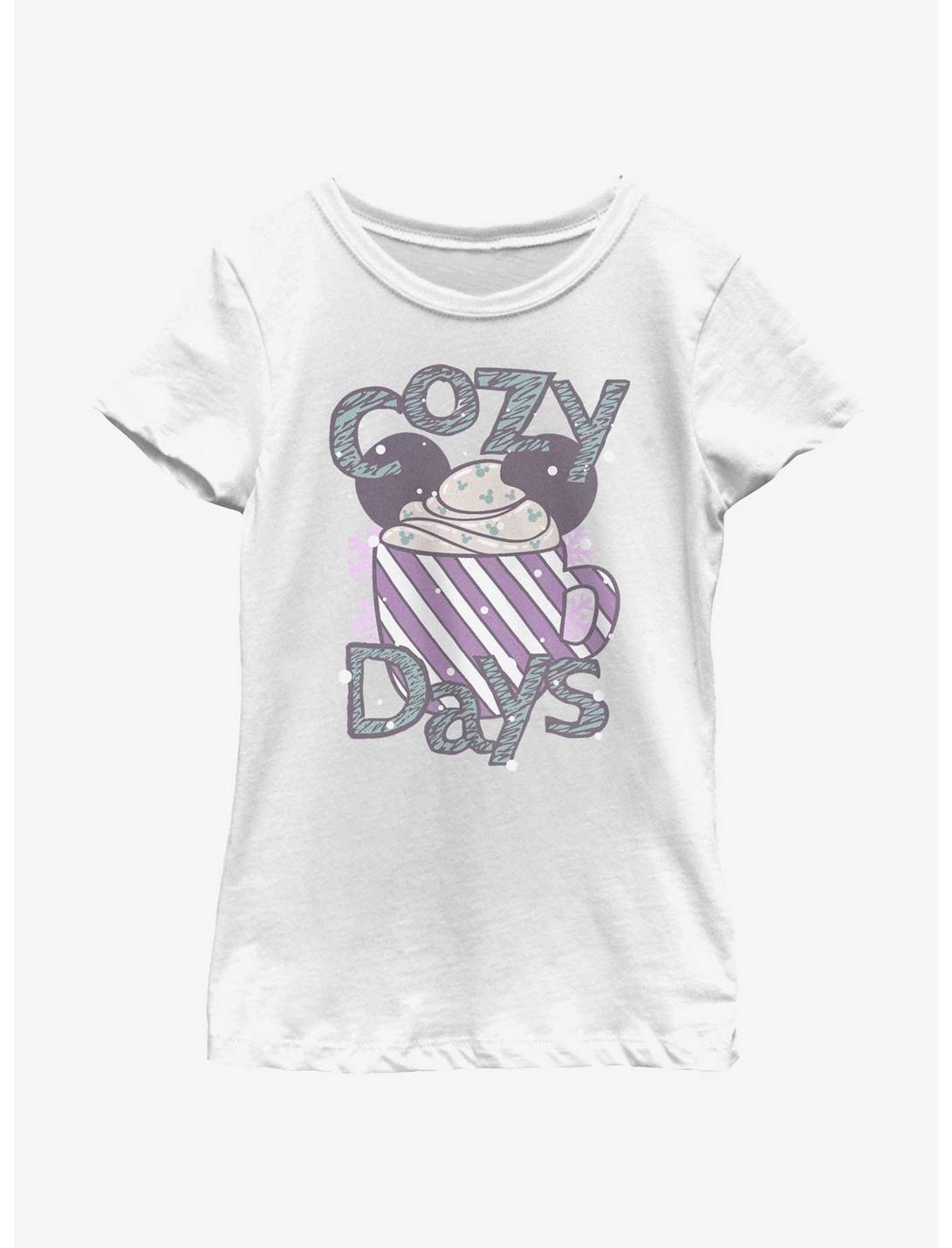 Disney Mickey Mouse Cozy Days Hot Cocoa Youth Girls T-Shirt, WHITE, hi-res