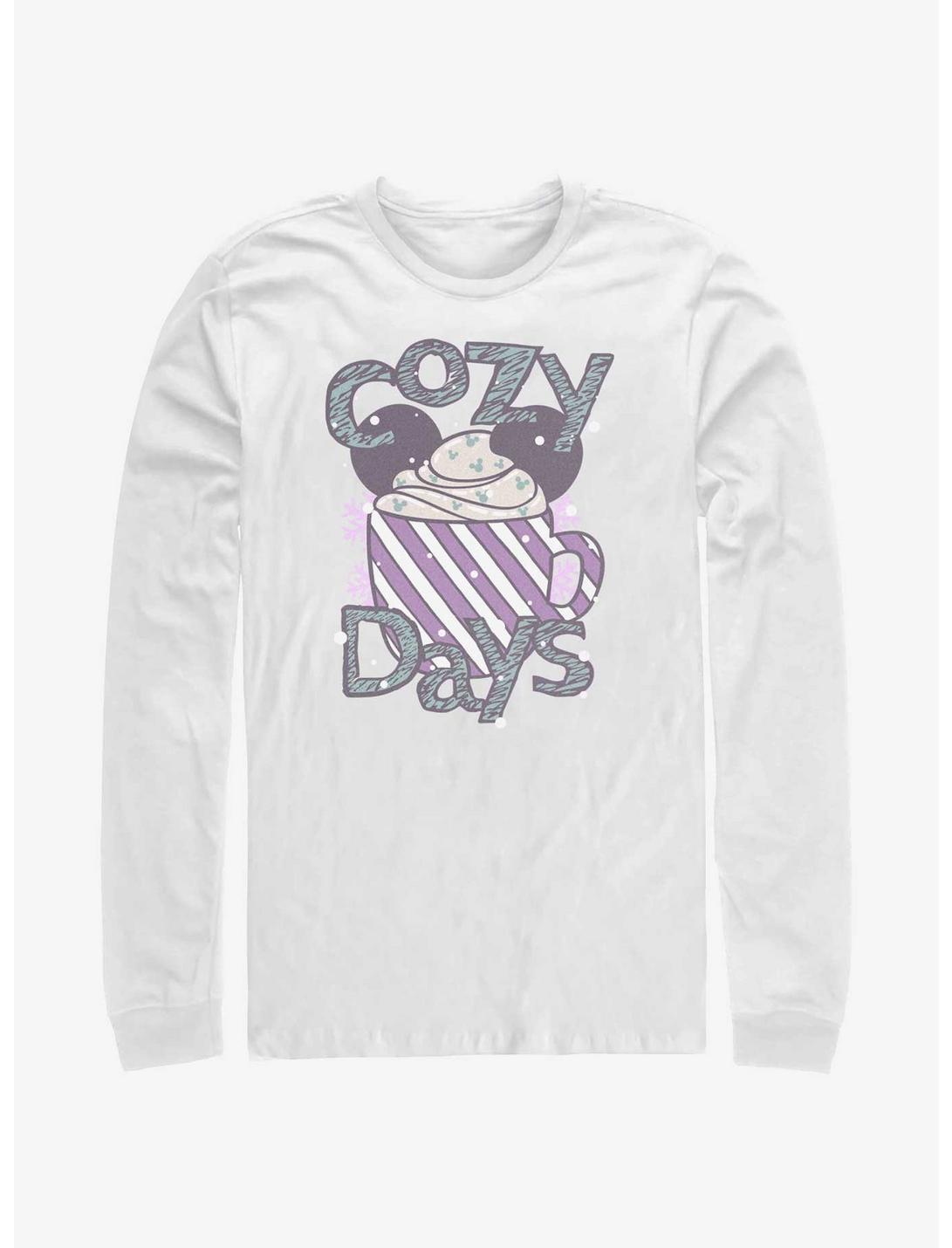 Disney Mickey Mouse Cozy Days Hot Cocoa Long-Sleeve T-Shirt, WHITE, hi-res